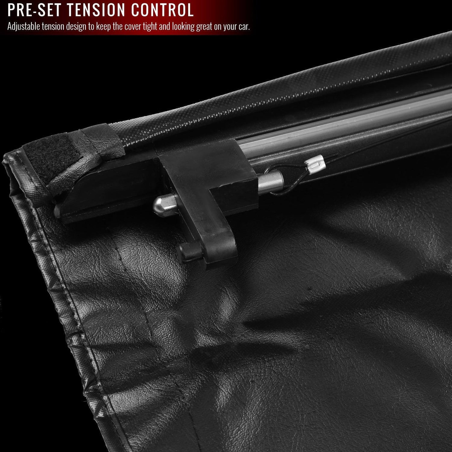 Spec-D Tonneau Cover Nissan Frontier (2005-2016) Roll Up Vinyl w/ Light