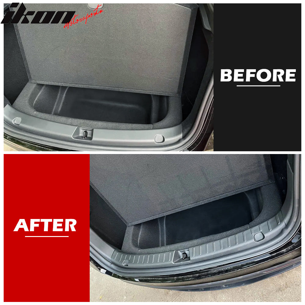 2020-2023 Tesla Model Y Black Rear Trunk Bumper Sill Guard TPE + PP