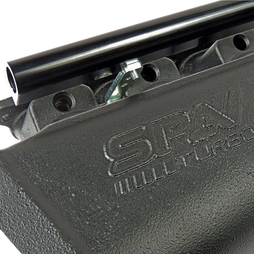 93-02 Supra 2JZ GTE intake manifold - 6 Injectors - Black