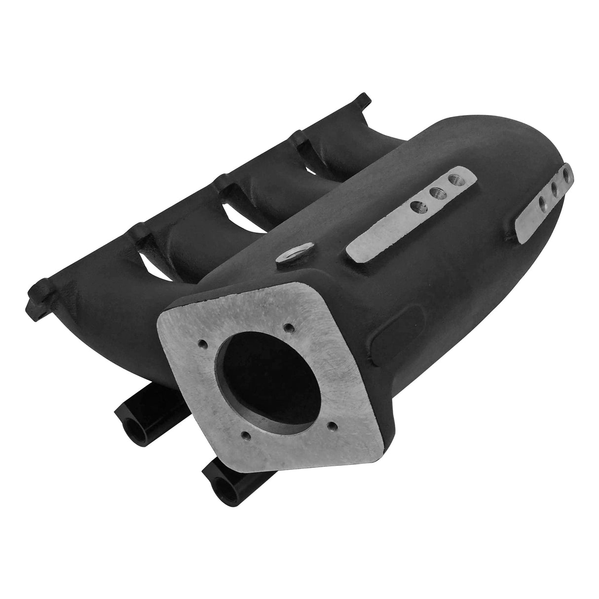 Cast Aluminum Intake Manifold for transverse VW/AUDI 1.8T with 8 injectors Fuel Rail Kit (left side OEM throttle) -  Black - PRE SALE