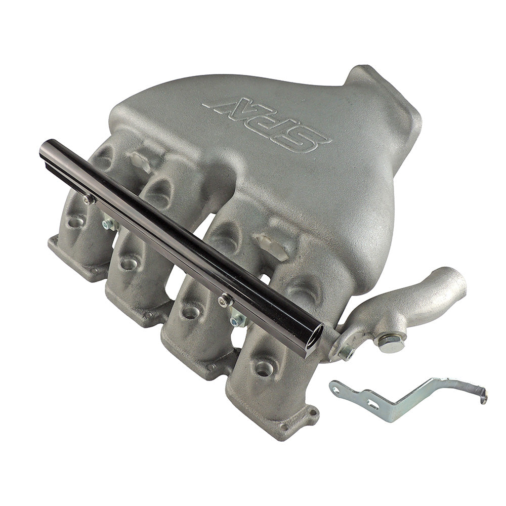 Cast Aluminum Intake Manifold for longitudinal VW/AUDI 1.8T with 4 injectors Fuel Rail Kit (OEM throttle)