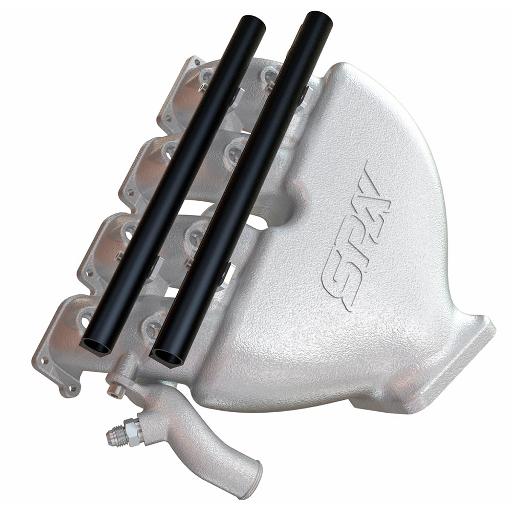 Cast Aluminum Intake Manifold for longitudinal VW/AUDI 1.8T with 8 injectors Fuel Rail Kit (OEM throttle)