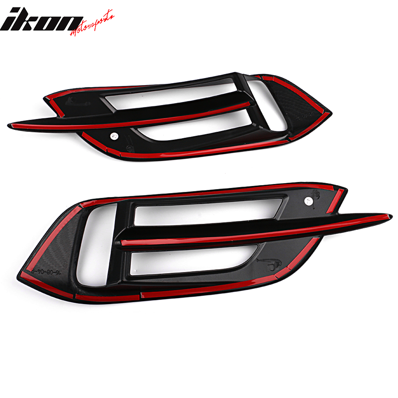 2016-2021 Honda Civic Sedan 10th Gen Print Rear Fog Lights Cover CF