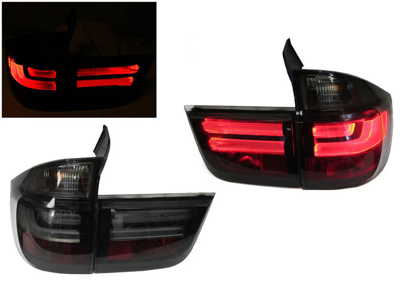 2007-2012 BMW X5 E70 LCI Style Smoke LED Tail Lights