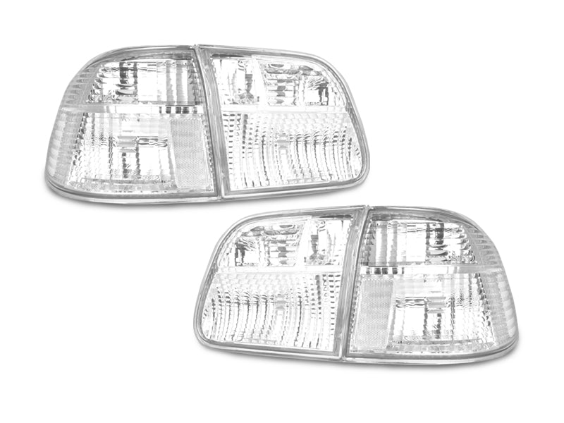 1999-2000 Honda Civic Clear Tail Lights - 4 Piece Set