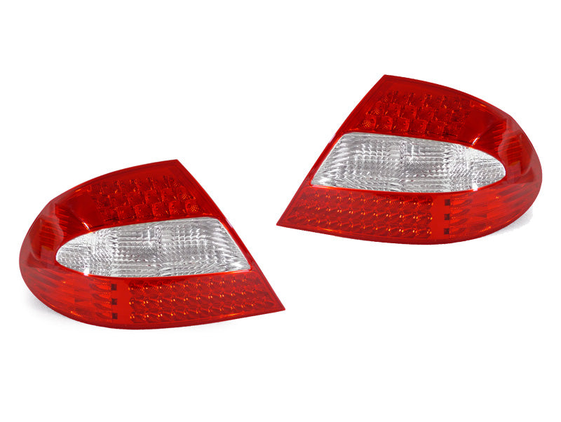 2003-2008 Mercedes CLK-Class Red Clear LED Tail Lights