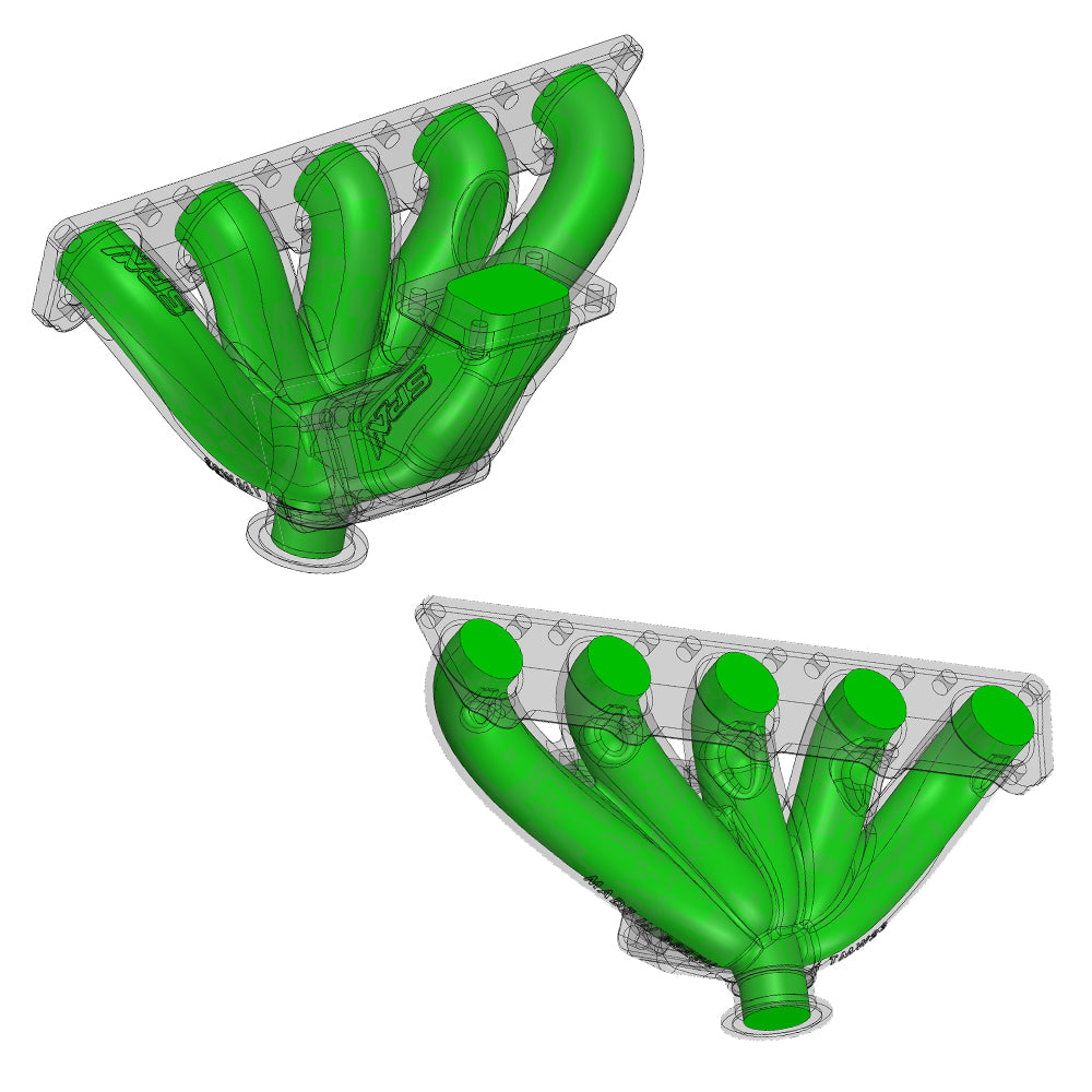 VW Jetta / Golf MK4 2.5L 5 cylinder 20V 07K T3 top mount turbo manifold + Intake manifold