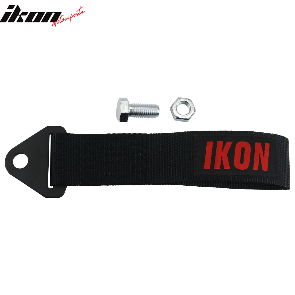 Universal Black Tow Strap Heavy Duty Decorative Belt With IKON Logo