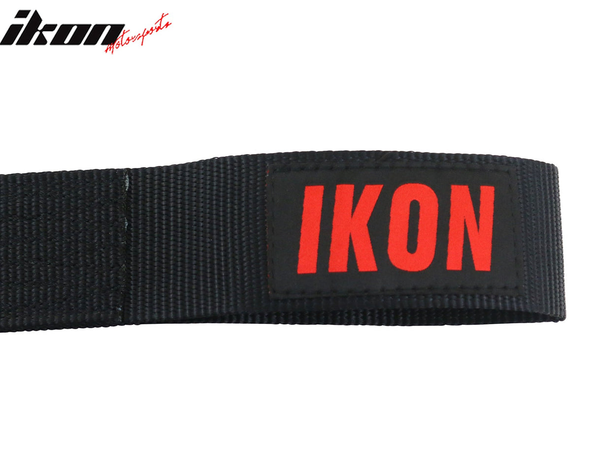 Universal Black Tow Strap Heavy Duty Decorative Belt With IKON Logo