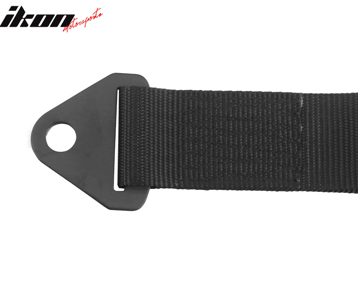 Universal Black Tow Strap Heavy Duty Decorative Belt With IKON Logo