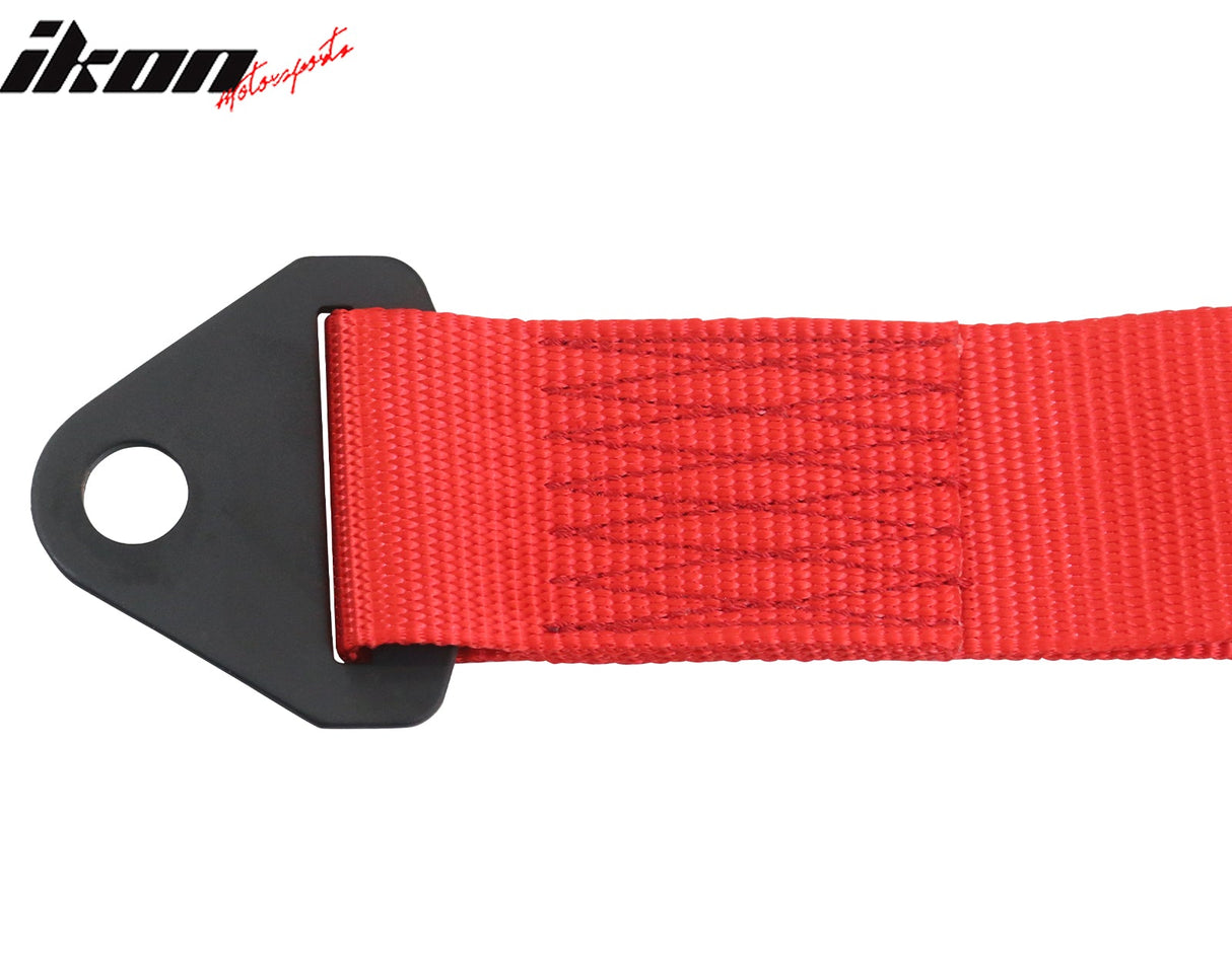 Universal Red Tow Strap Heavy Duty Decorative Belt With IKON Logo