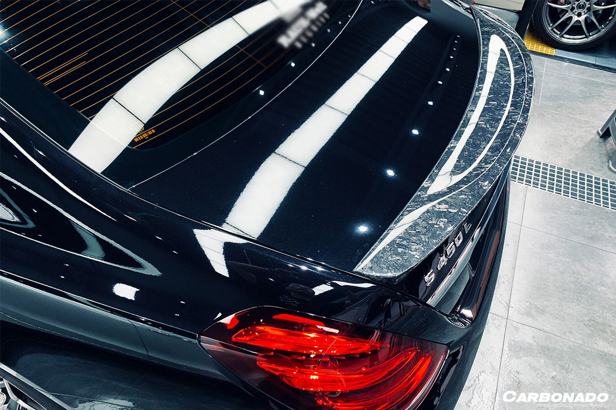 2014-2020 Mercedes Benz S Class W222 Sedan RT Style Carbon Fiber Trunk Spoiler | Fits S450, S550, S560, S63AMG, S65AMG