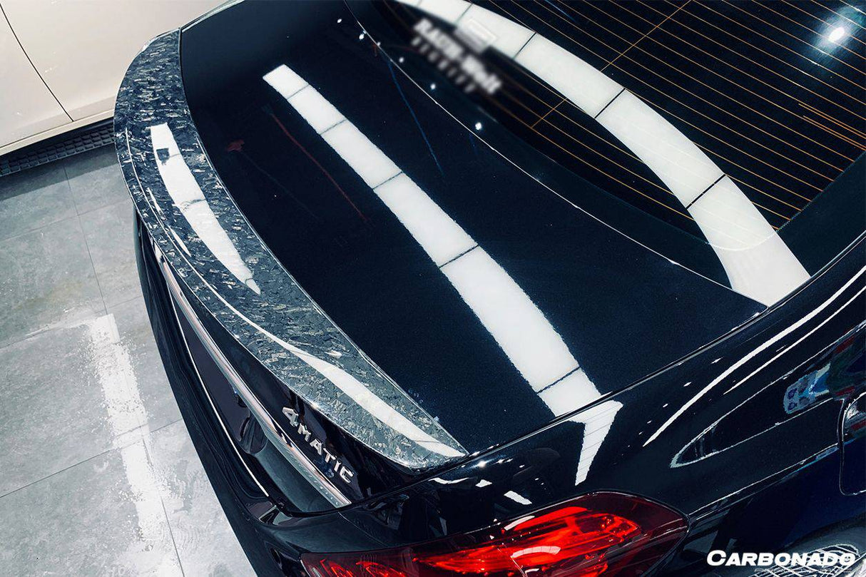 2014-2020 Mercedes Benz S Class W222 Sedan RT Style Carbon Fiber Trunk Spoiler | Fits S450, S550, S560, S63AMG, S65AMG