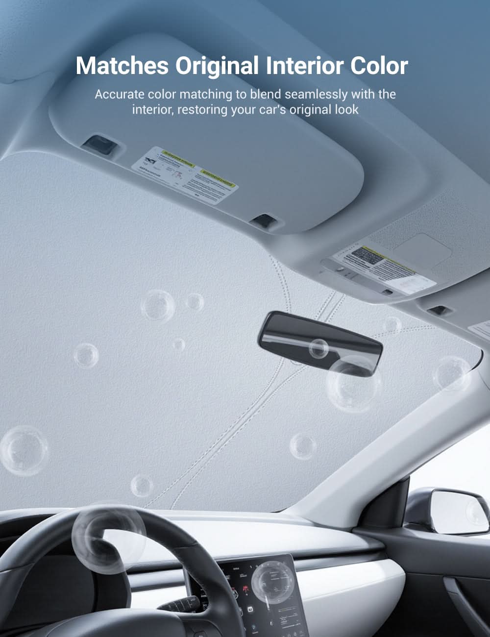 Graphene Front Windshield Sunshade for Model 3 Highland / Model Y Juniper