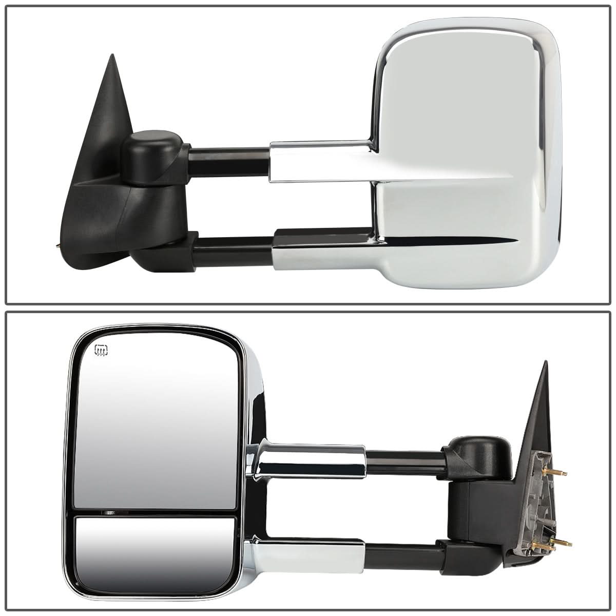 99-06 Chevrolet Silverado / GMC Sierra Manual Towing Mirrors - Chrome