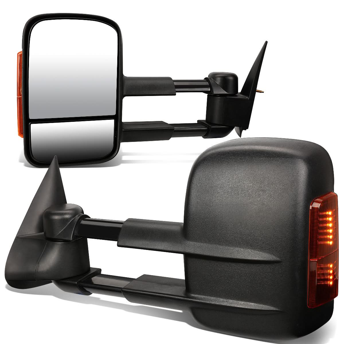 99-06 Chevrolet Silverado / GMC Sierra Manual Towing Mirrors - Black