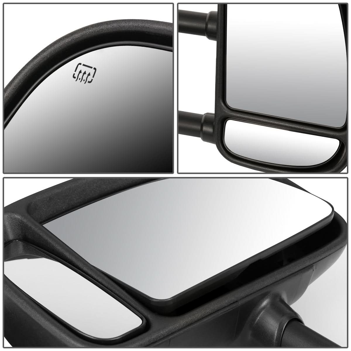 99-07 Ford F-250 F-350 F-450 F-550 Super Duty Powered Heated Tow Mirrors