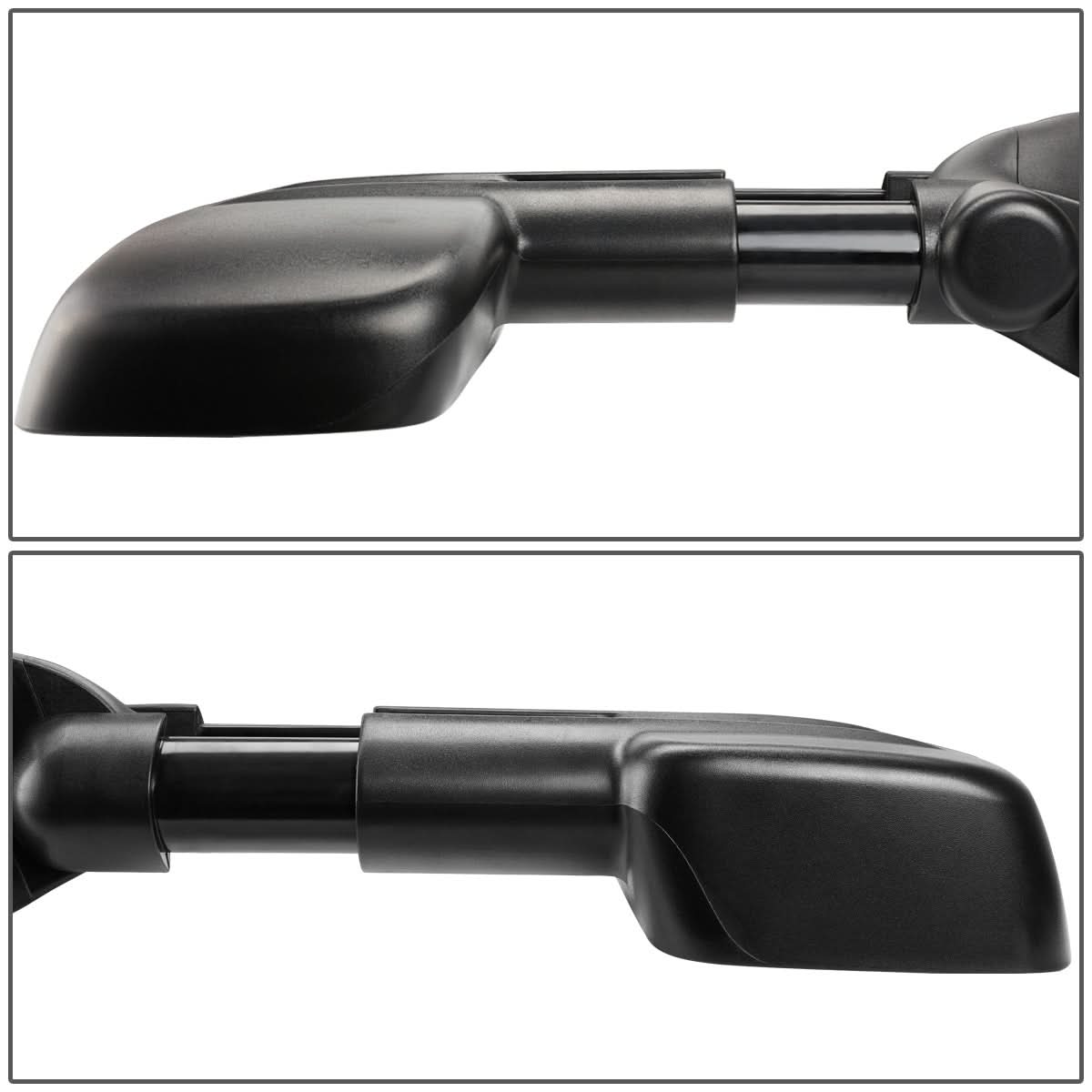 88-02 Chevrolet C/K Power Towing Mirrors Black Pair Non-Heated
