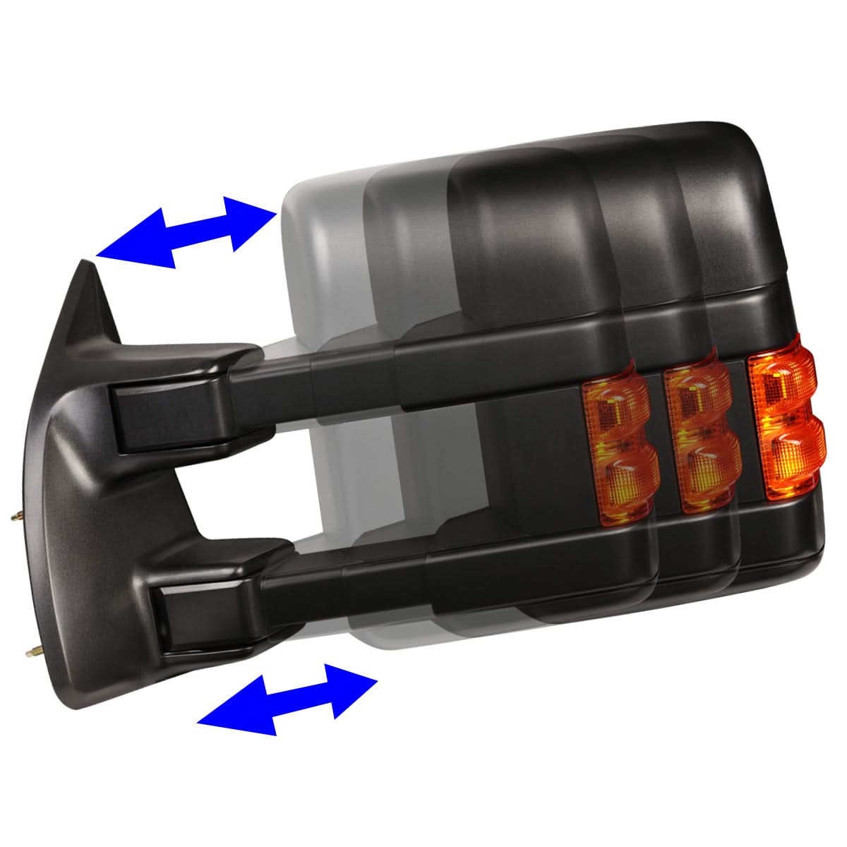 99-07 Ford F-250 F-350 F-450 F-550 Powered Heated Towing Mirror Left