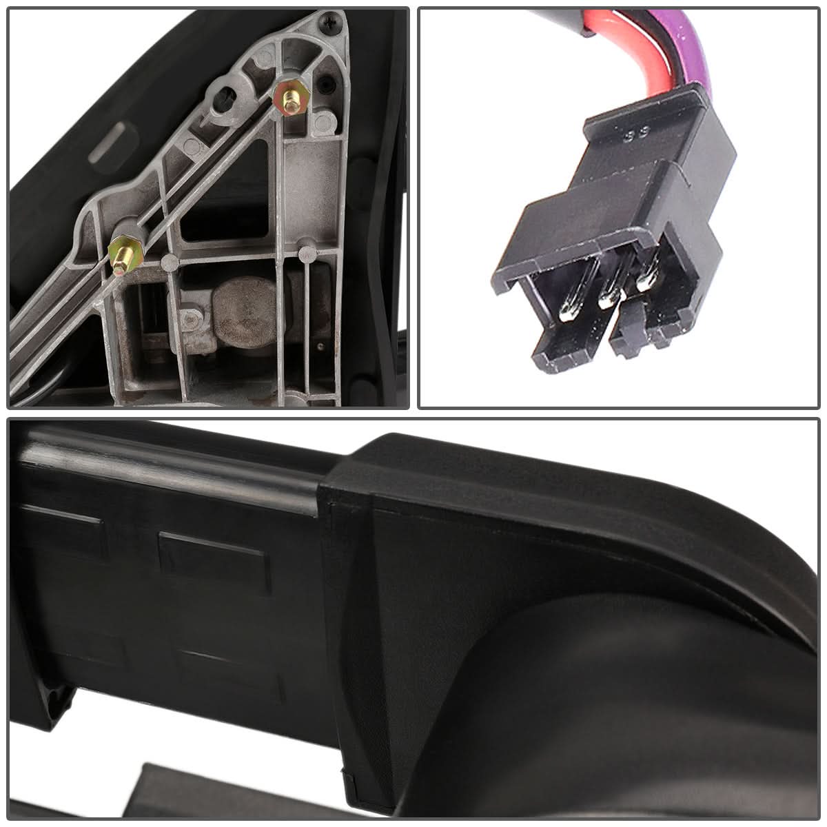 88-02 Chevy GMC C/K Series Manual Towing Mirrors - LED Signal Black