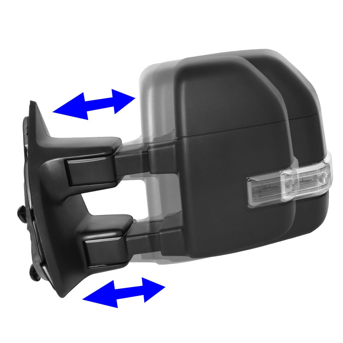 99-07 Ford F-250 F-350 F-450 F-550 Powered Heated LED Towing Mirrors