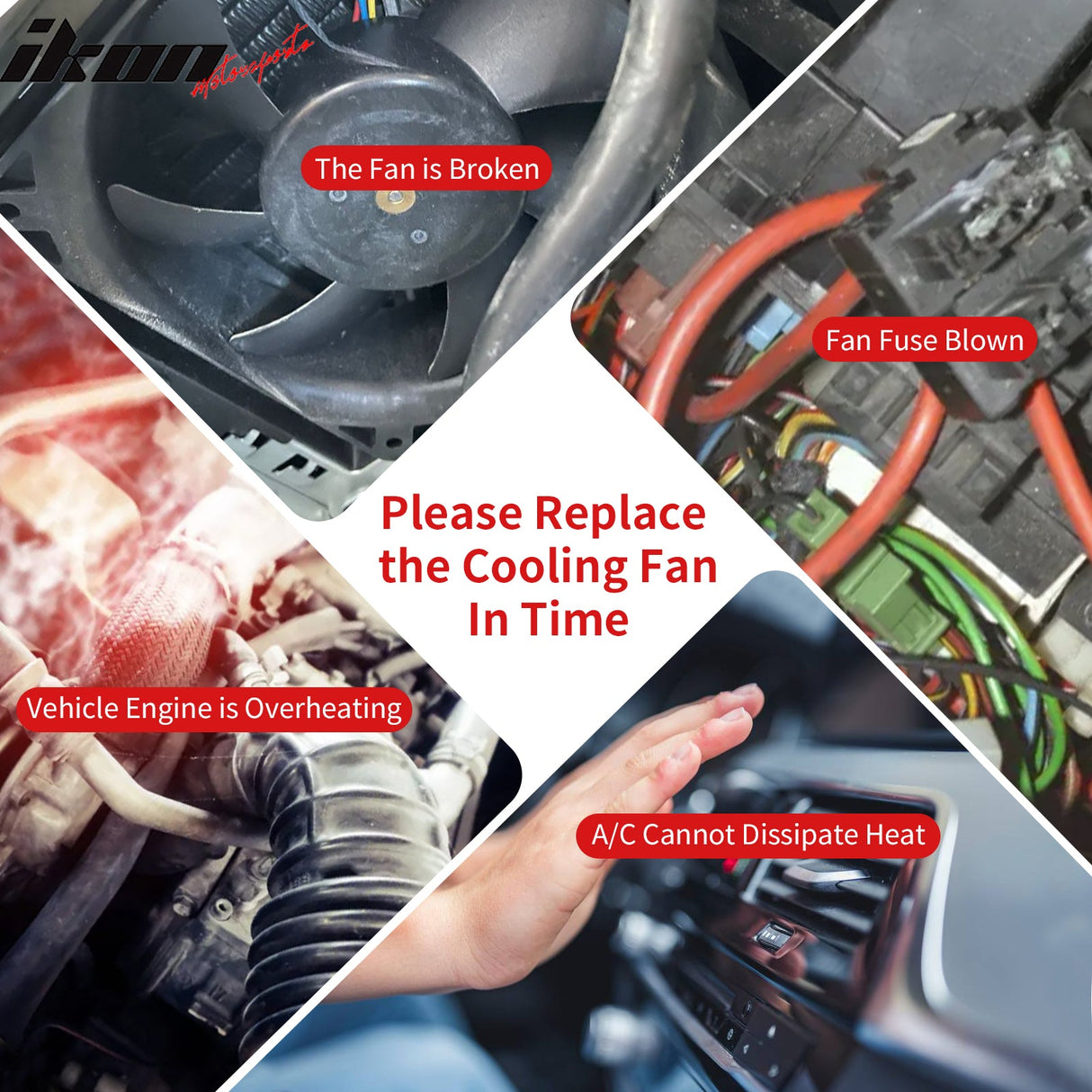 2009-2010 Mazda 6 2.5L/3.7L W/ PWM Radiator Cooling Fan Assembly