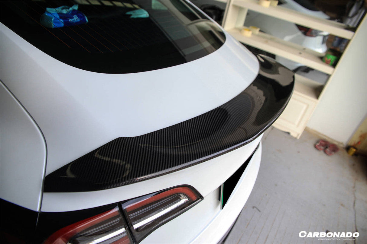 2017-2023 Tesla Model 3 VRS Style Carbon Fiber Trunk Spoiler