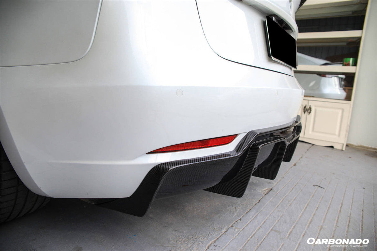 2017-2023 Tesla Model 3 VRS Style Carbon Fiber Rear Lip Diffuser