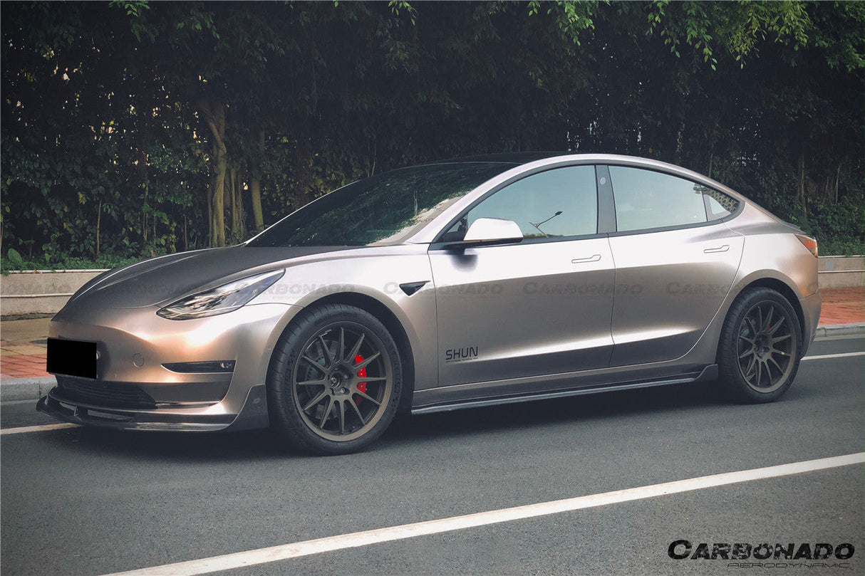 2017-2023 Tesla Model 3 VRS Style Carbon Fiber Front Lip
