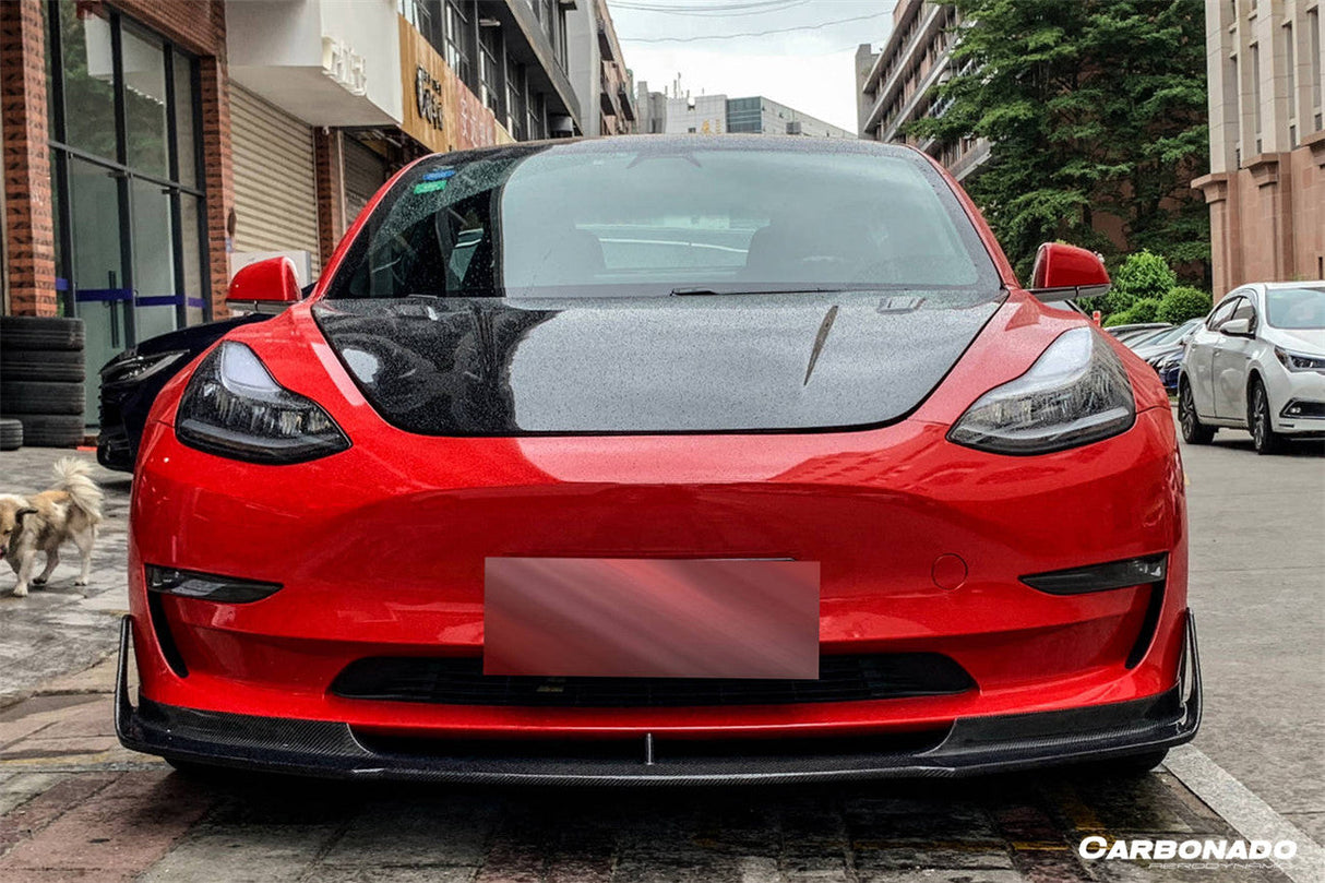 2017-2023 Tesla Model 3 VRS Style Carbon Fiber Front Lip