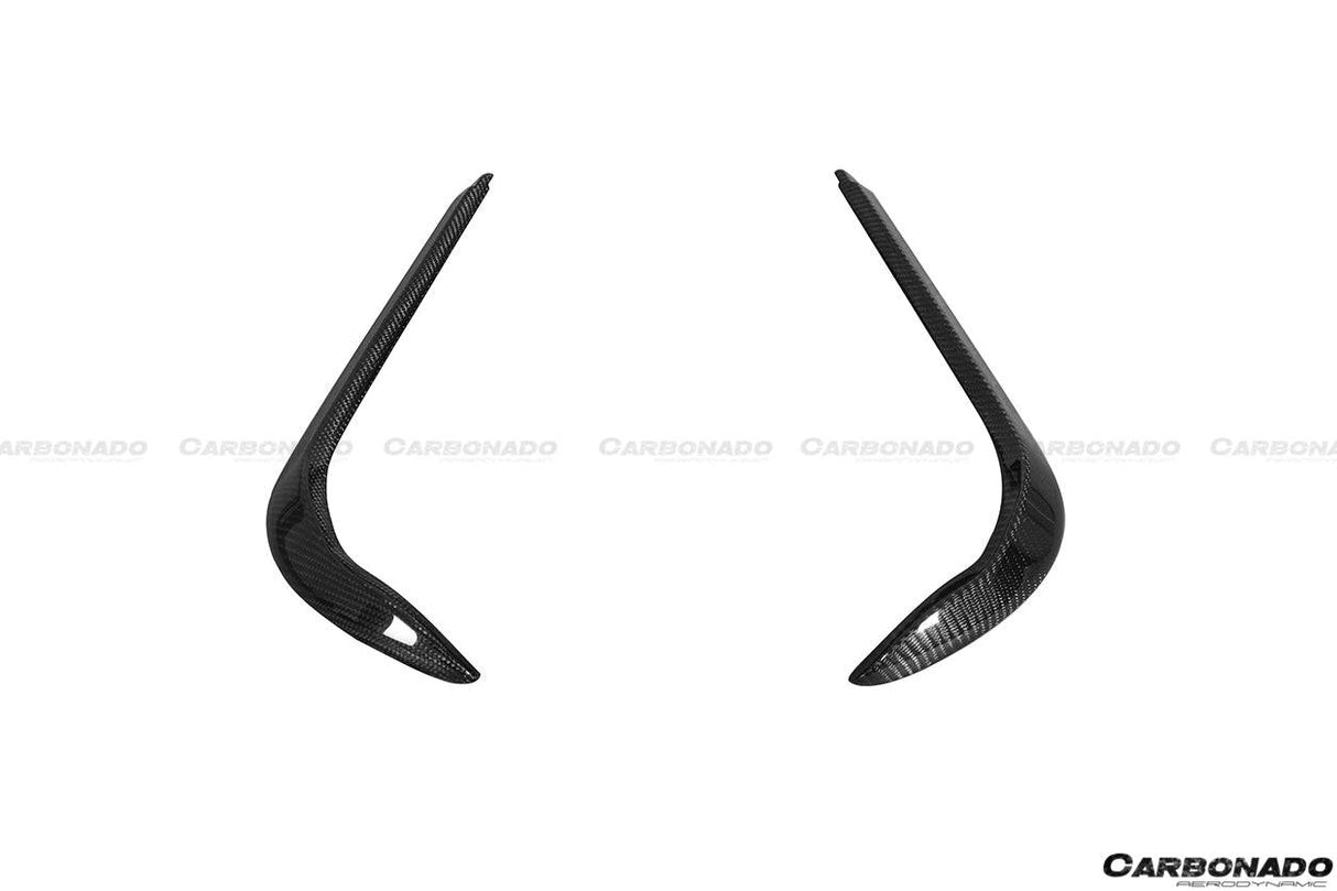 2016-2021 Tesla Model X SUV RZS Style Carbon Fiber Rear Bumper Canards