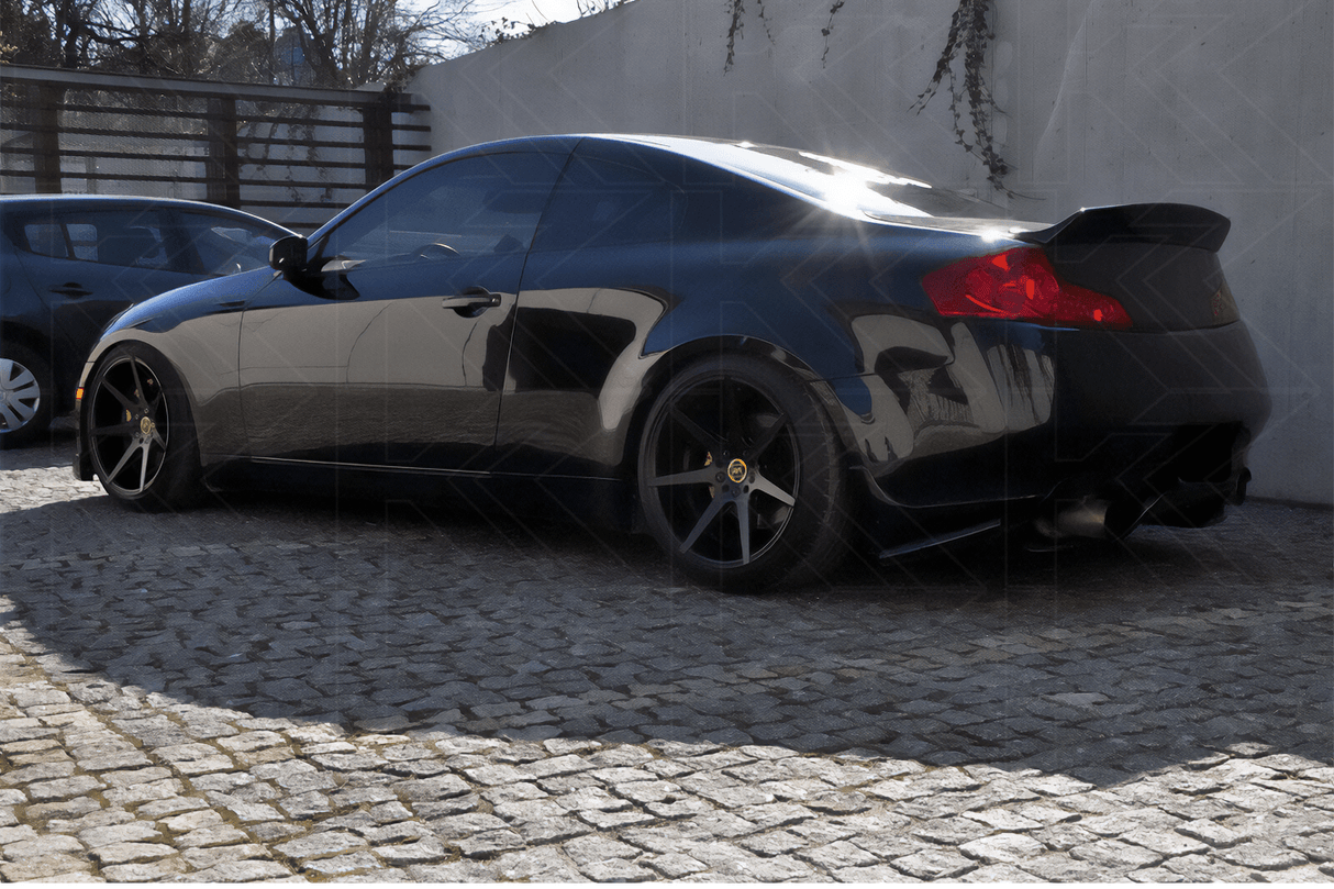 Infiniti V35 G35 Black Hyper Ducktail Style Duck Tail Trunk Spoiler (2003 - 2006) - K2 Industries