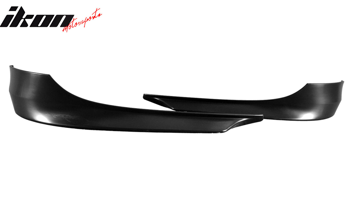 Fits 09-12 BMW E90 328I 335 2 Piece Front Bumper Lip PP + Splitter PU
