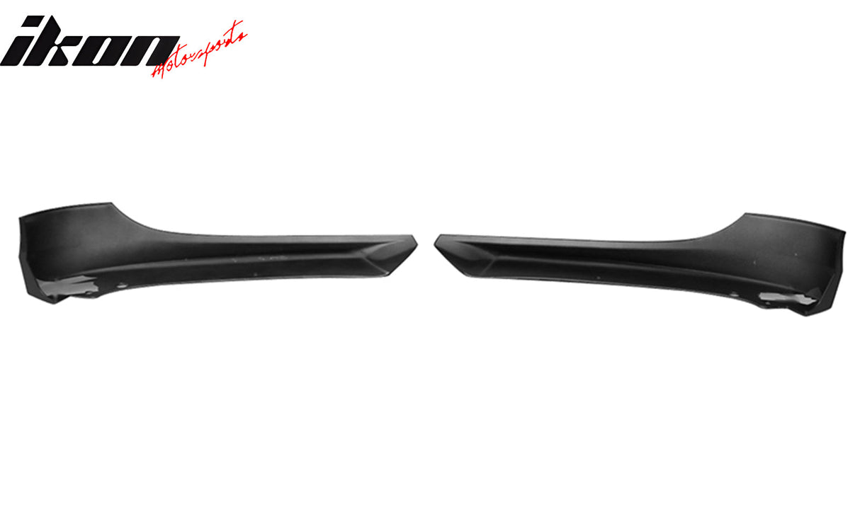 Fits 09-12 BMW E90 328I 335 2 Piece Front Bumper Lip PP + Splitter PU