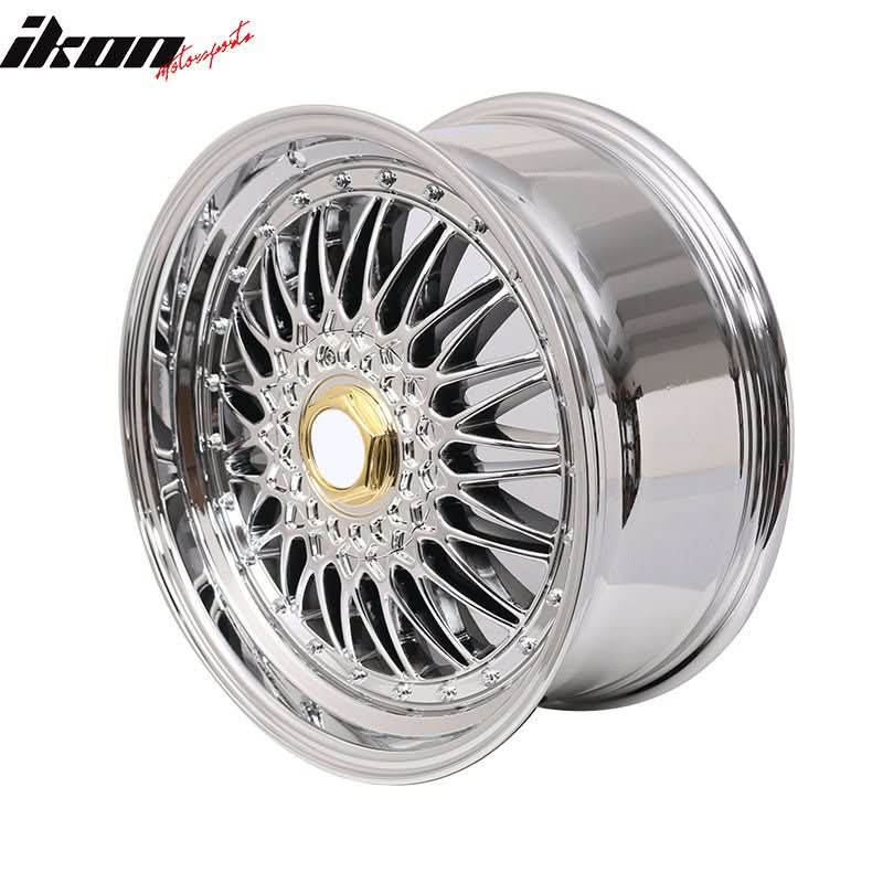 (4) 18X8.0 +35 5X114.3 / 5X120 Step Lip Deep Dish Mesh Wheels Rims