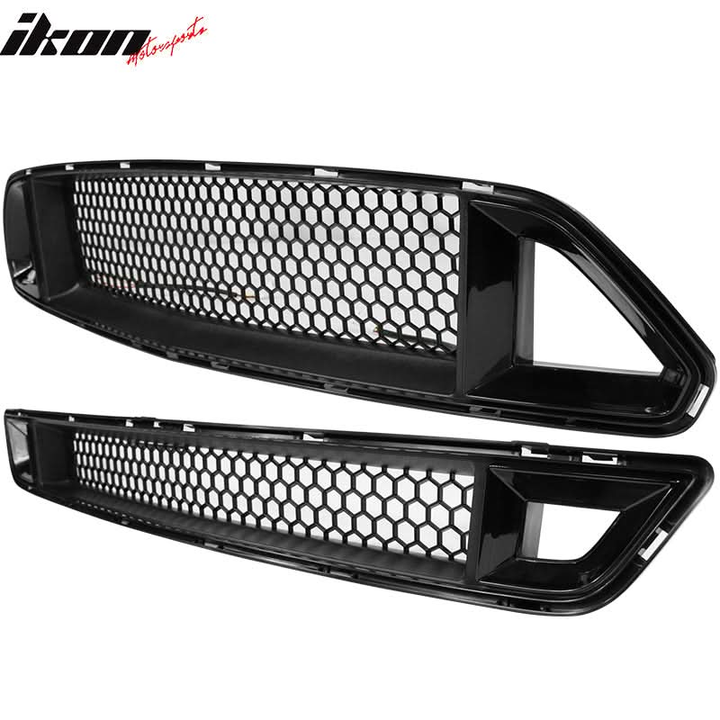 2015-2017Â Ford Mustang Front Upper Mesh Grille Smoked DRL Turn Signal