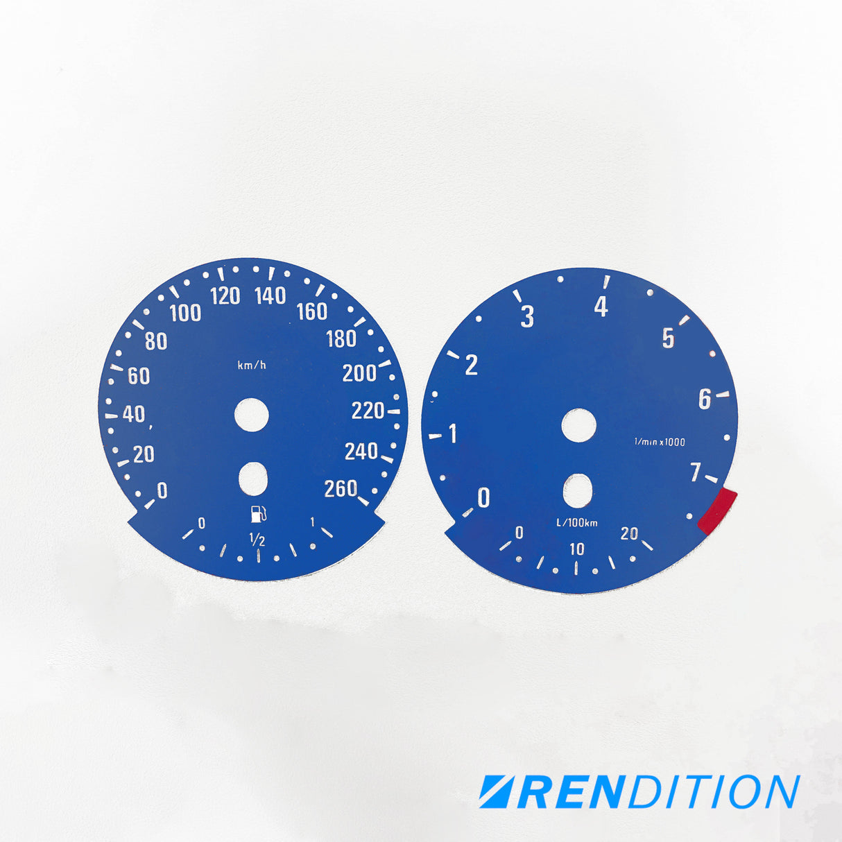 BMW E9X GAUGE FACE / GAUGE OVERLAY FOR 318, 320, 323, 325,328, 330, 335, M3 - K2 Industries