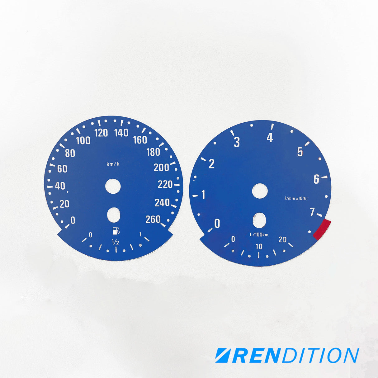 BMW E9X GAUGE FACE / GAUGE OVERLAY FOR 318, 320, 323, 325,328, 330, 335, M3 - K2 Industries