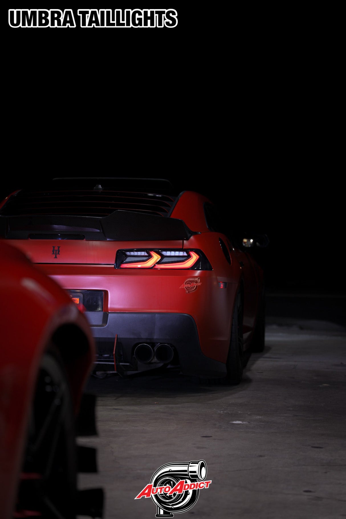 2014-2015 Chevy Camaro Umbra LED Taillights – Gloss Black/Smoke Lens