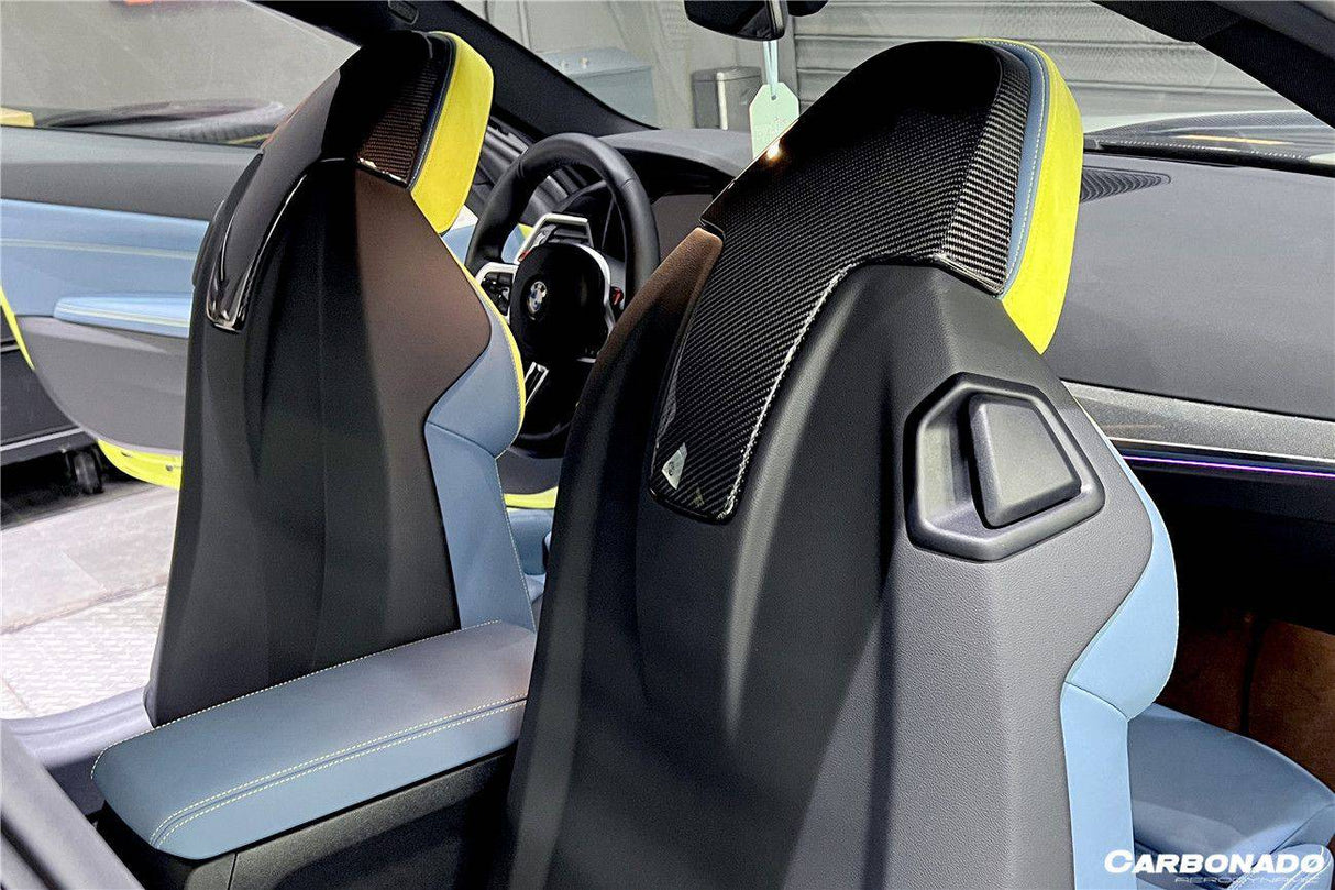 2021-UP BMW M4 M3 G82 G83 G80 OE Style Carbon Fiber UP Seat-back Cover