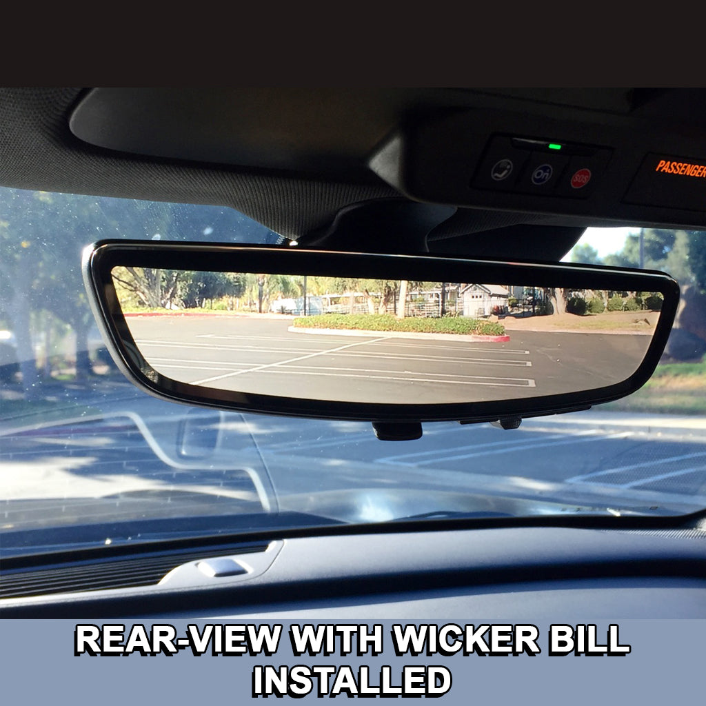 Camaro 19-24 SS with Rear View Camera Wicker Bill