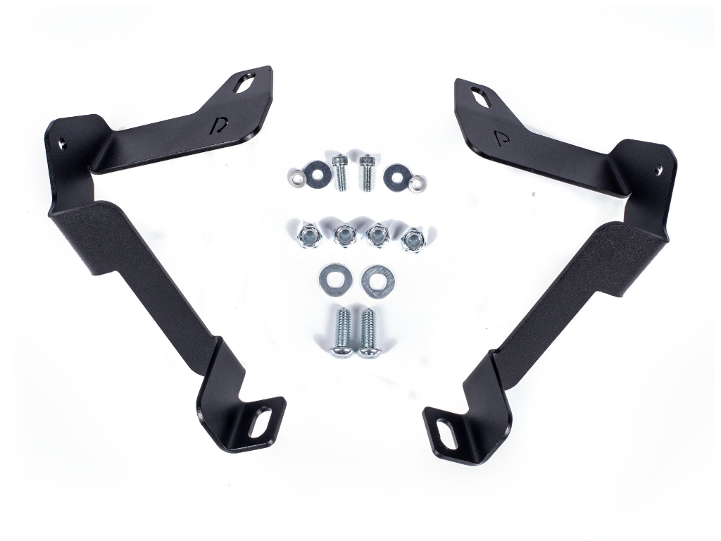 32" Lower Bumper Hidden LED Light Bar Brackets Kit For 2014-2021 Toyota Tundra