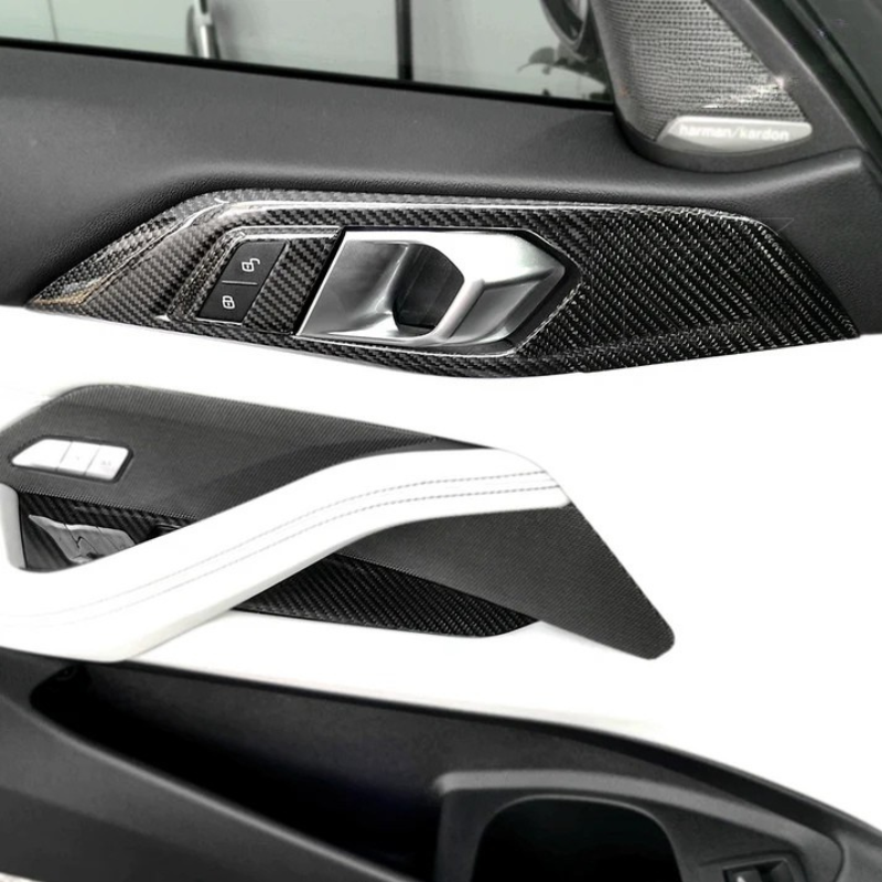 BMW 4 Series G82 G22 Carbon Fiber Interior Door Trim Set (2021+)