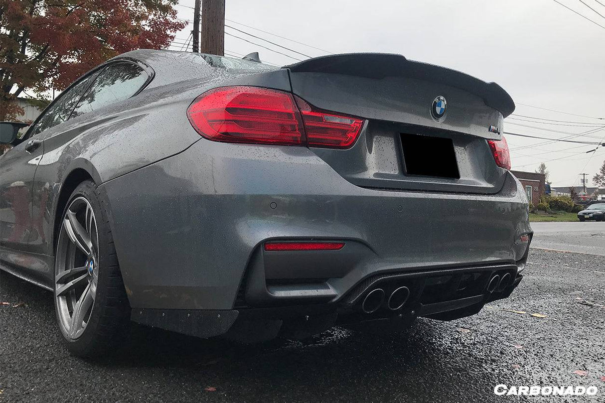 2014-2020 BMW M3 F80 M4 F82 VA Style Carbon Fiber Rear Diffuser and Lip