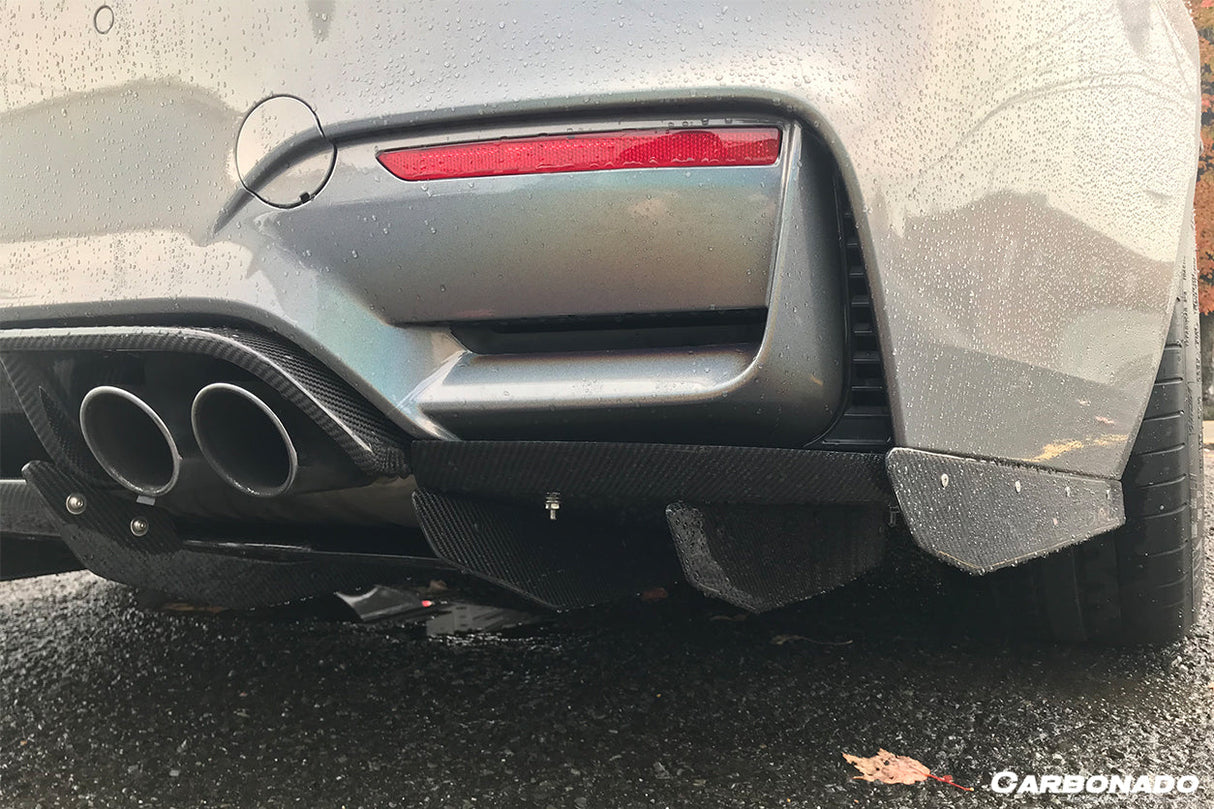 2014-2020 BMW M3 F80 M4 F82 VA Style Carbon Fiber Rear Diffuser and Lip
