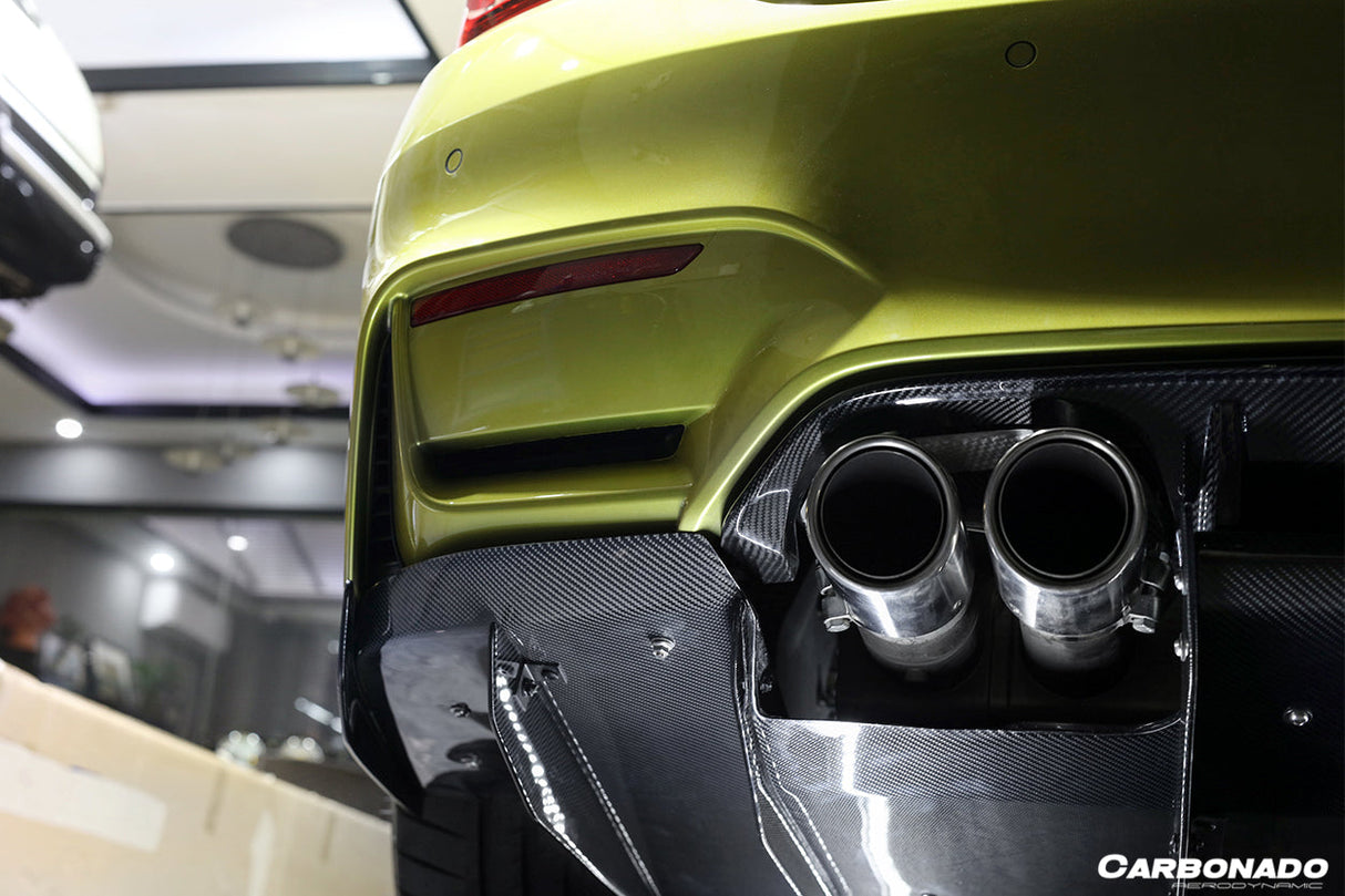2014-2020 BMW M3 F80 M4 F82 VA Style Carbon Fiber Rear Diffuser Lip