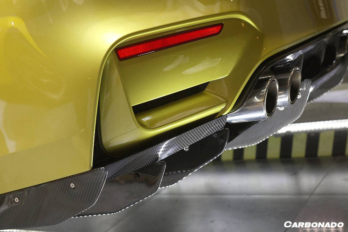 2014-2020 BMW M3 F80 M4 F82 VA Style Carbon Fiber Rear Diffuser and Lip