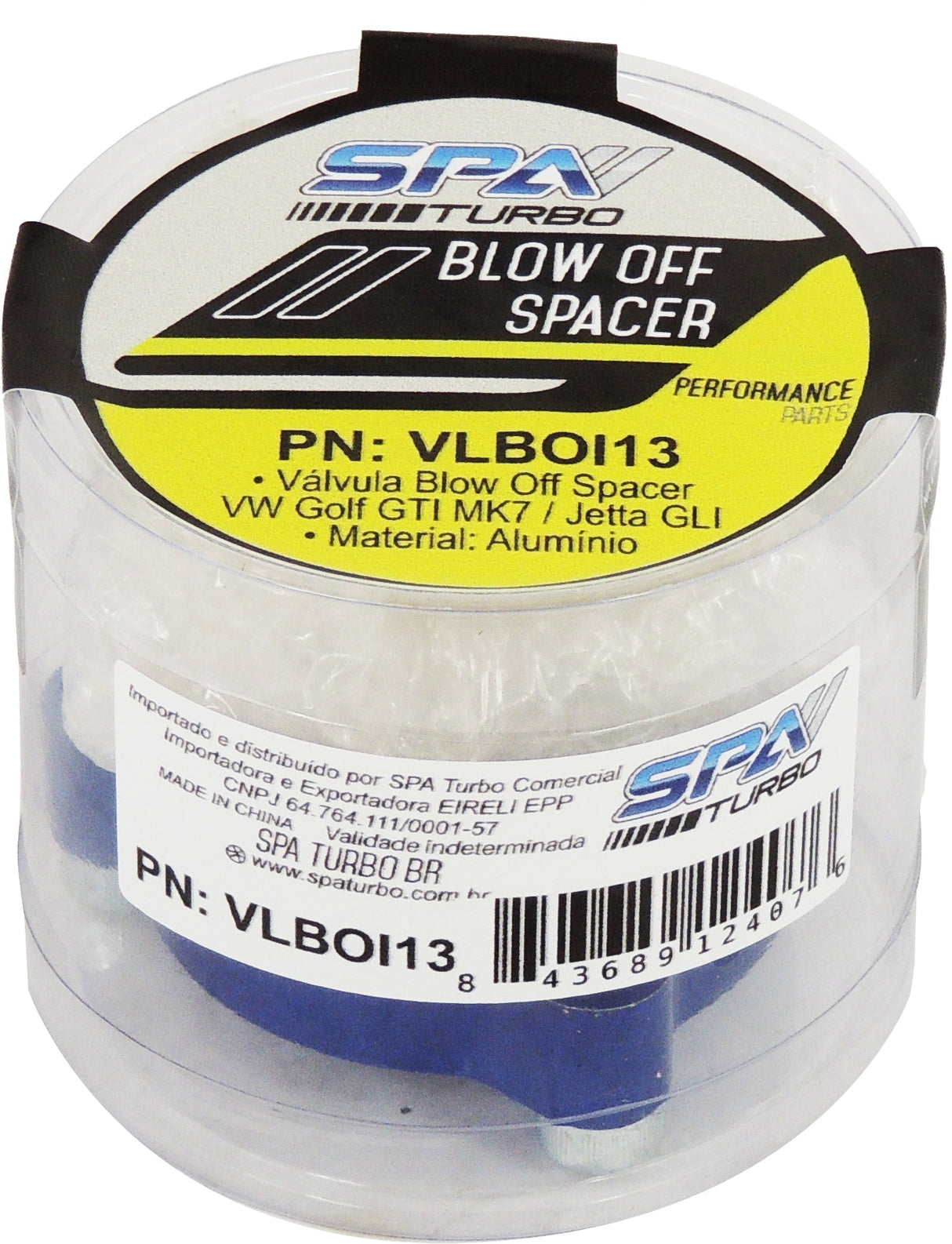 Aluminum Blow Off Valve Adapter Spacer BOV VW Golf GTI Mk7 Mk7.5 - Blue Series - PRE SALE