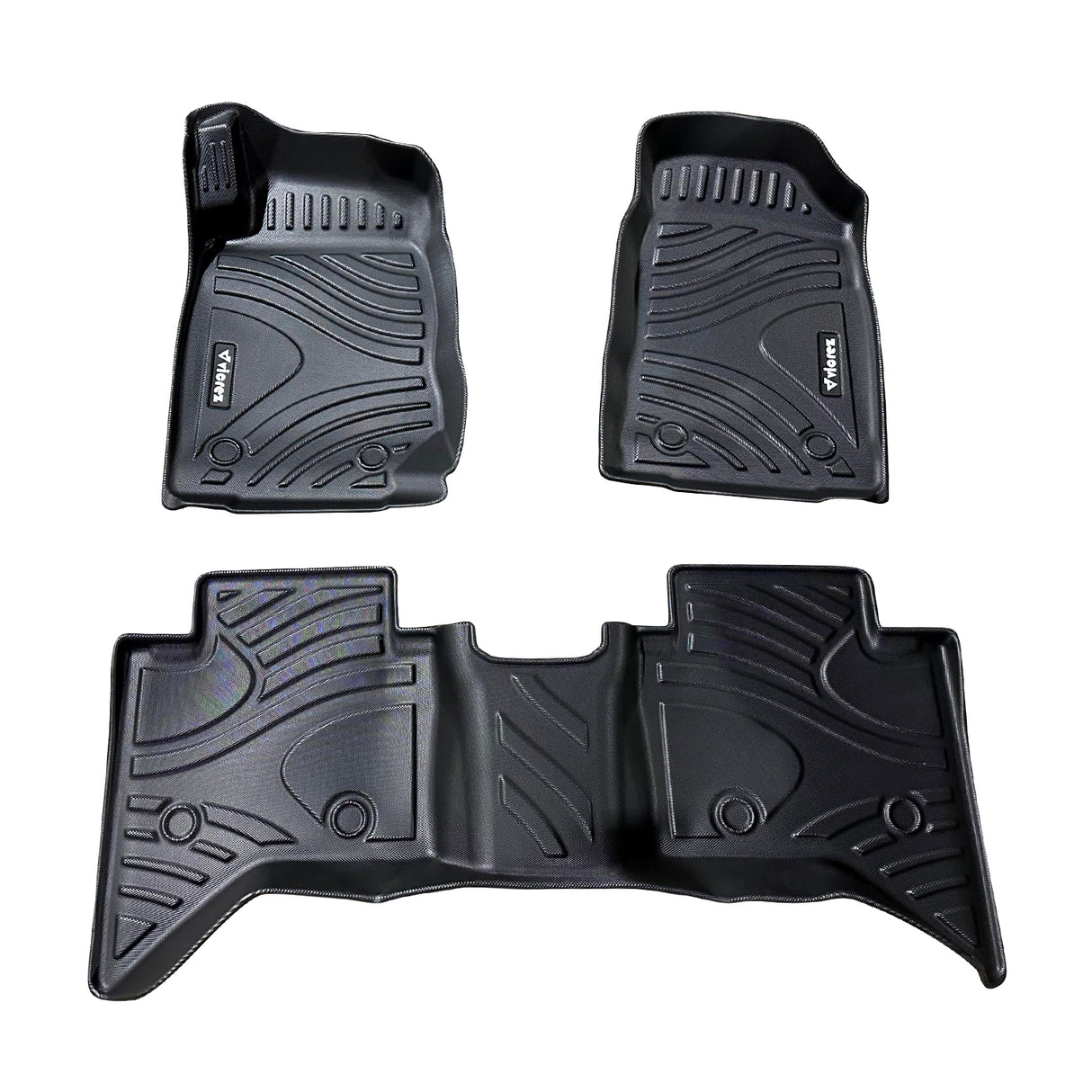 Vicrez All-Weather Front and Rear Floor Mat Liners | Chevrolet Colorado 2015-2022