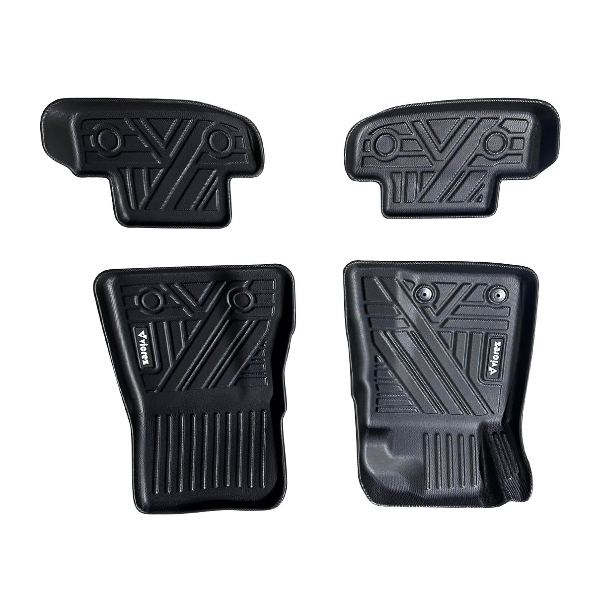 Vicrez All-Weather Front and Rear Floor Mat Liners | Ford Mustang 2015-2025